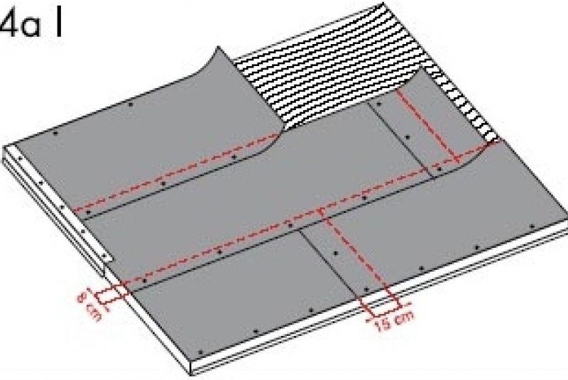 Montáž šindľov / Podkladové pásy - foto Montáž šindľov / Podkladové pásy - foto