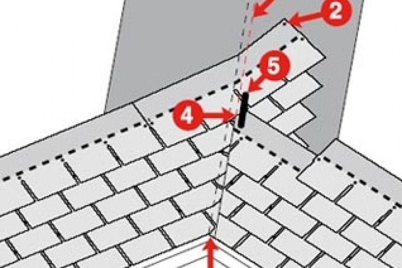Montáž šindľov / Kladenie šindľov v úžľabí - foto Montáž šindľov / Kladenie šindľov v úžľabí - foto