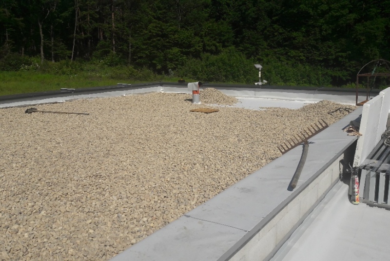 COSMOFIN GG plus(hydroizolačná strešná fólia PVC-P)-Zateplenie a hydroizolácia RD Malá Ida 2019